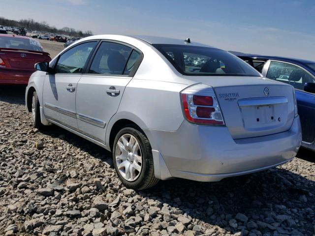 3N1AB6AP0AL639306 - 2010 NISSAN SENTRA SILVER photo 3