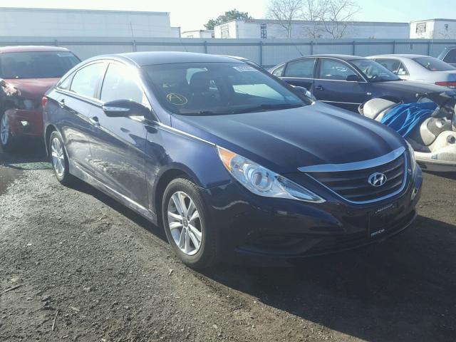 5NPEB4AC6EH877960 - 2014 HYUNDAI SONATA GLS BLUE photo 1