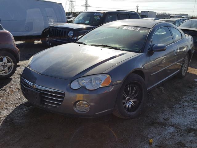 4C3AG52H54E115950 - 2004 CHRYSLER SEBRING LI GRAY photo 2