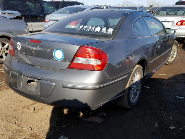 4C3AG52H54E115950 - 2004 CHRYSLER SEBRING LI GRAY photo 4