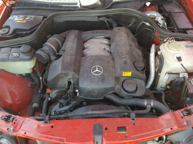 WDBLK65G32T107348 - 2002 MERCEDES-BENZ CLK 320 RED photo 7