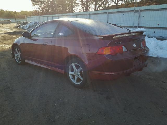 JH4DC54873C020446 - 2003 ACURA RSX BURGUNDY photo 3