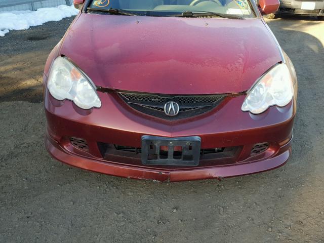 JH4DC54873C020446 - 2003 ACURA RSX BURGUNDY photo 7