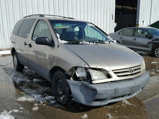 4T3ZF19CX1U375710 - 2001 TOYOTA SIENNA CE TAN photo 1