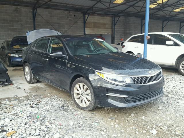 5XXGU4L39GG118279 - 2016 KIA OPTIMA EX BLACK photo 1