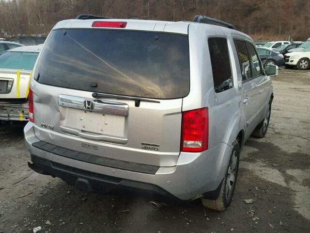 5FNYF4H93EB040836 - 2014 HONDA PILOT TOUR SILVER photo 4