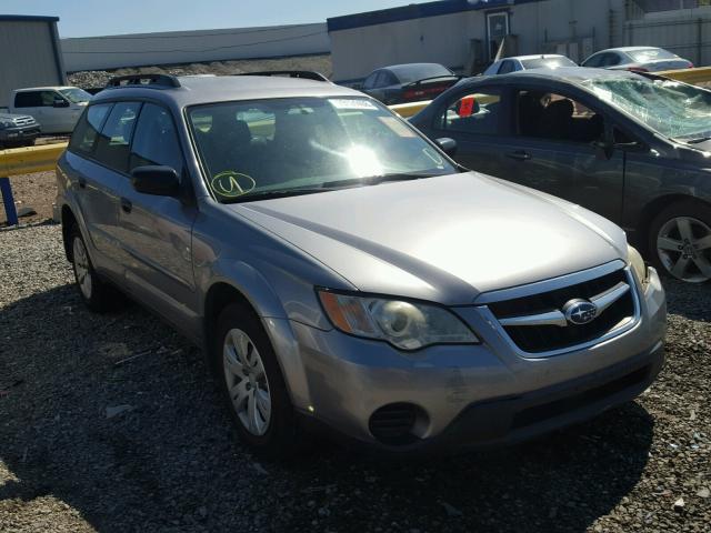 4S4BP60C187362869 - 2008 SUBARU OUTBACK SILVER photo 1