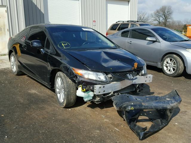 2HGFG3B17CH503197 - 2012 HONDA CIVIC EXL BLACK photo 1