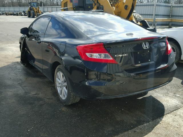 2HGFG3B17CH503197 - 2012 HONDA CIVIC EXL BLACK photo 3