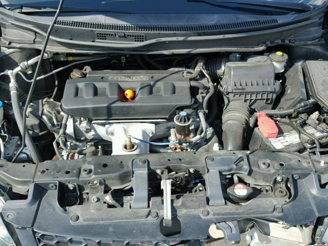 2HGFG3B17CH503197 - 2012 HONDA CIVIC EXL BLACK photo 7