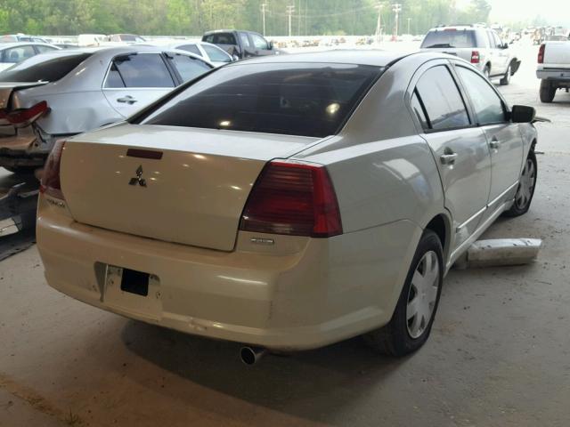 4A3AB36F94E093442 - 2004 MITSUBISHI GALANT ES WHITE photo 4