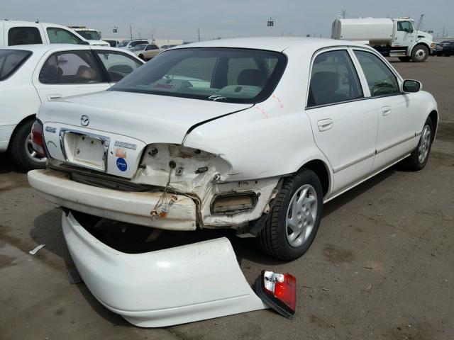 1YVGF22C625268602 - 2002 MAZDA 626 LX WHITE photo 4