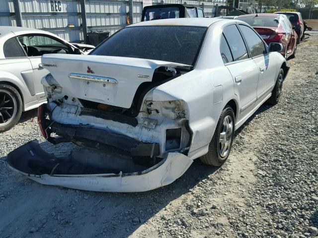 4A3AA46G01E158188 - 2001 MITSUBISHI GALANT ES WHITE photo 4