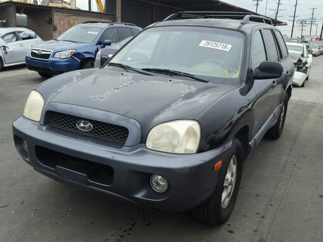 KM8SC13D34U656532 - 2004 HYUNDAI SANTA FE G BLACK photo 2