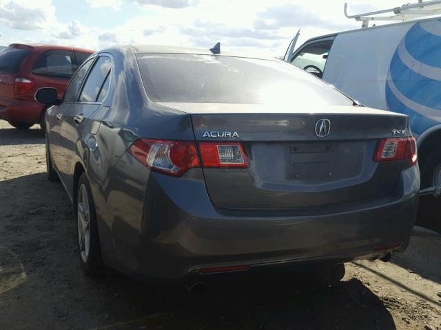 JH4CU26619C017926 - 2009 ACURA TSX GRAY photo 3