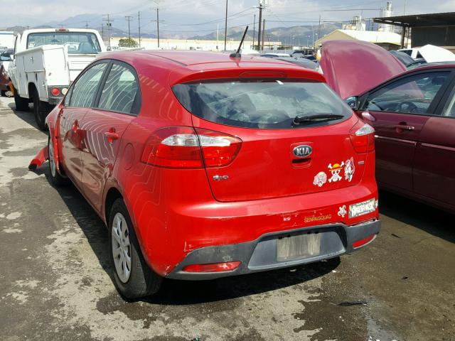 KNADM5A33D6206571 - 2013 KIA RIO LX Կարմիր լուսանկար 3