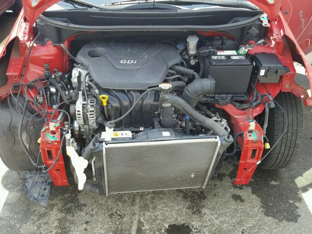 KNADM5A33D6206571 - 2013 KIA RIO LX Կարմիր լուսանկար 7
