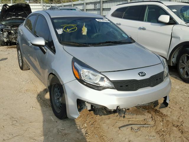 KNADM4A38G6532946 - 2016 KIA RIO LX SILVER photo 1