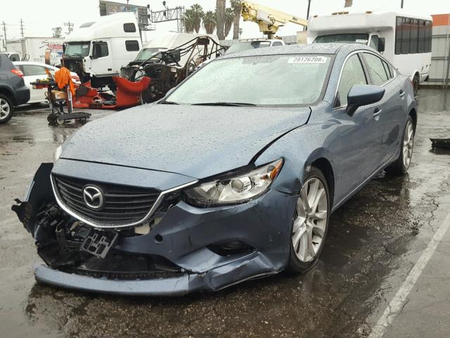 JM1GJ1V5XG1439085 - 2016 MAZDA 6 TOURING BLUE photo 2