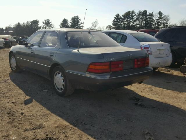 JT8UF11E8P0151824 - 1993 LEXUS LS 400 GRAY photo 3