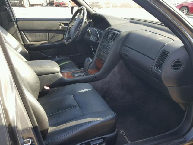 JT8UF11E8P0151824 - 1993 LEXUS LS 400 GRAY photo 5