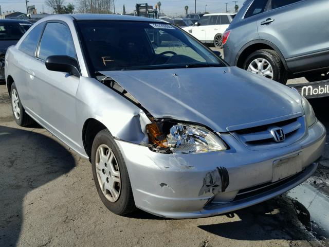 1HGEM22532L010054 - 2002 HONDA CIVIC LX SILVER photo 1