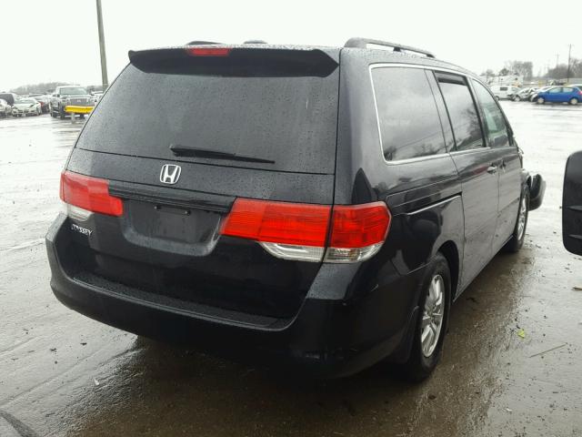 5FNRL387X8B039418 - 2008 HONDA ODYSSEY EX BLACK photo 4