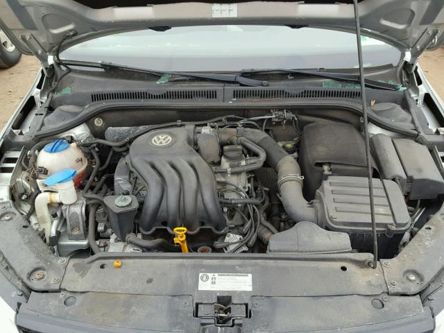 3VW2K7AJ5BM305834 - 2011 VOLKSWAGEN JETTA BASE 银色 照片 7