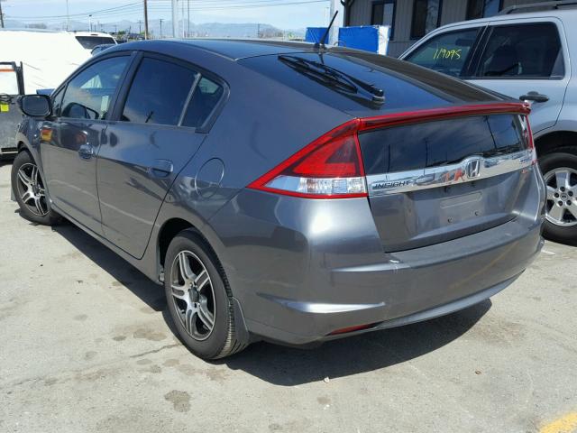 JHMZE2H3XCS000369 - 2012 HONDA INSIGHT GRAY photo 3