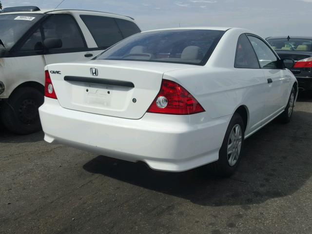 1HGEM21315L047818 - 2005 HONDA CIVIC DX V WHITE photo 4