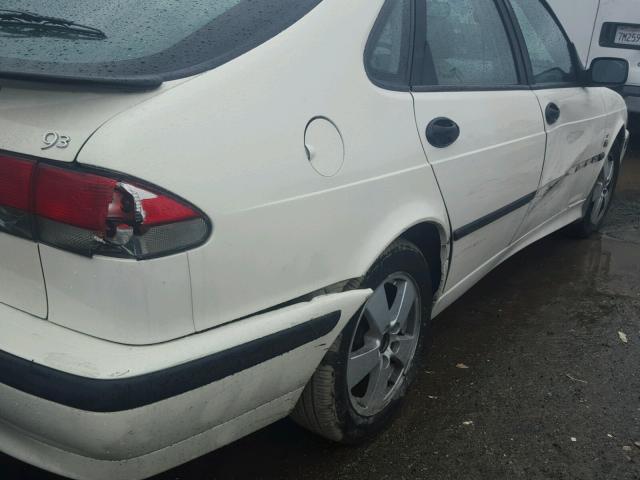 YS3DF55K022024662 - 2002 SAAB 9-3 SE WHITE photo 9