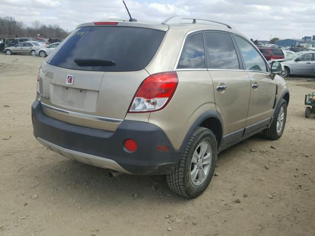 3GSCL33P78S655683 - 2008 SATURN VUE XE GOLD photo 4