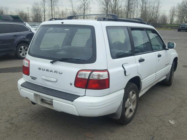 JF1SF65611H702599 - 2001 SUBARU FORESTER S WHITE photo 4