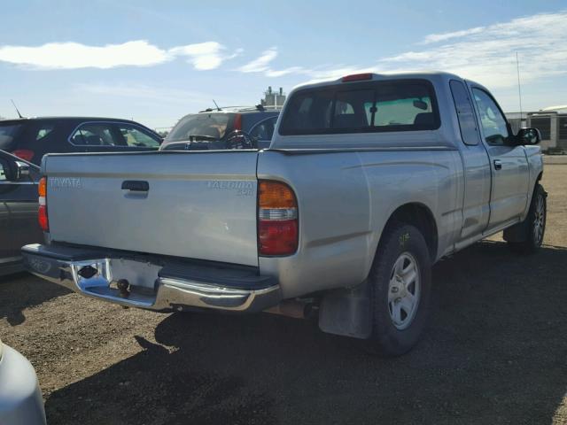 5TEVL52N04Z360345 - 2004 TOYOTA TACOMA XTR SILVER photo 4