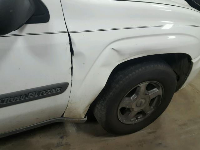 1GNDS13S832296996 - 2003 CHEVROLET TRAILBLAZE WHITE photo 9