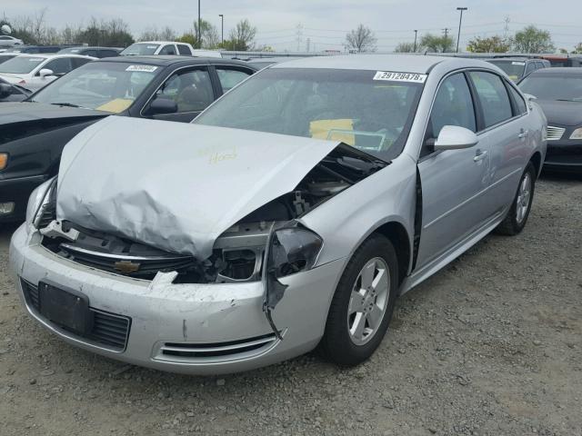 2G1WT57N791251687 - 2009 CHEVROLET IMPALA 1LT SILVER photo 2