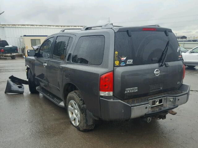 5N1AA08B34N730495 - 2004 NISSAN ARMADA SE GRAY photo 3