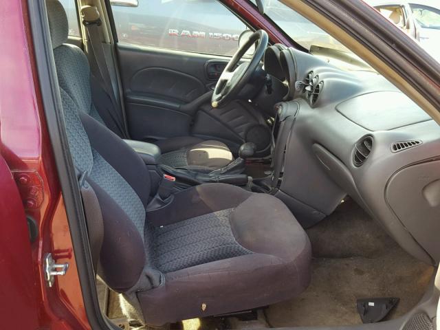 1G2NE52F04C231026 - 2004 PONTIAC GRAND AM S MAROON photo 5