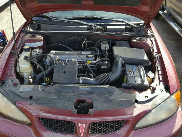 1G2NE52F04C231026 - 2004 PONTIAC GRAND AM S MAROON photo 7
