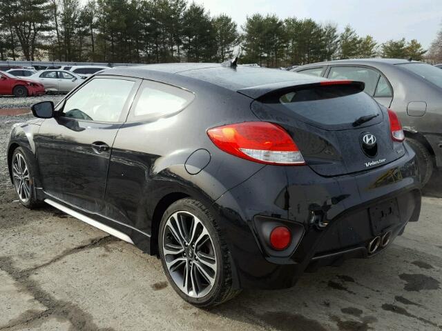 KMHTC6AE0GU250192 - 2016 HYUNDAI VELOSTER T BLACK photo 3