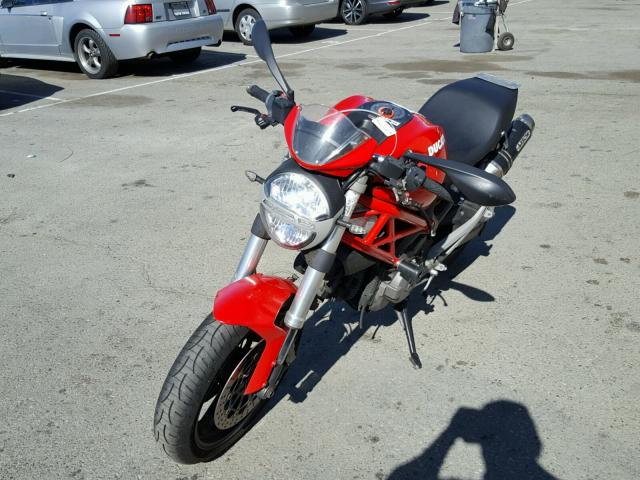 ZDM1RADN19B013688 - 2009 DUCATI MONSTER 69 RED photo 2