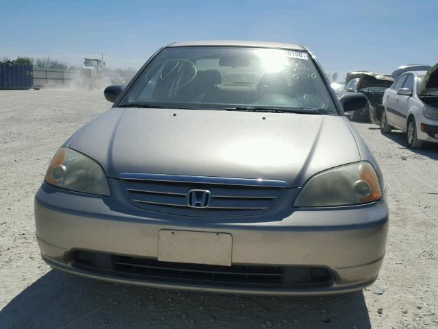 1HGES16593L018252 - 2003 HONDA CIVIC LX SILVER photo 9