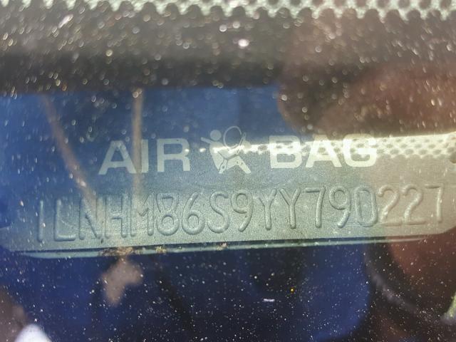 1LNHM86S9YY790227 - 2000 LINCOLN LS 黑色 照片 10