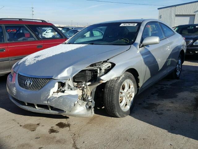 4T1CE38P95U959782 - 2005 TOYOTA CAMRY SOLA SILVER photo 2