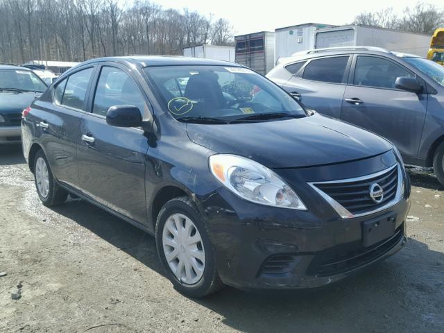 3N1CN7AP6DL849029 - 2013 NISSAN VERSA S BLACK photo 1