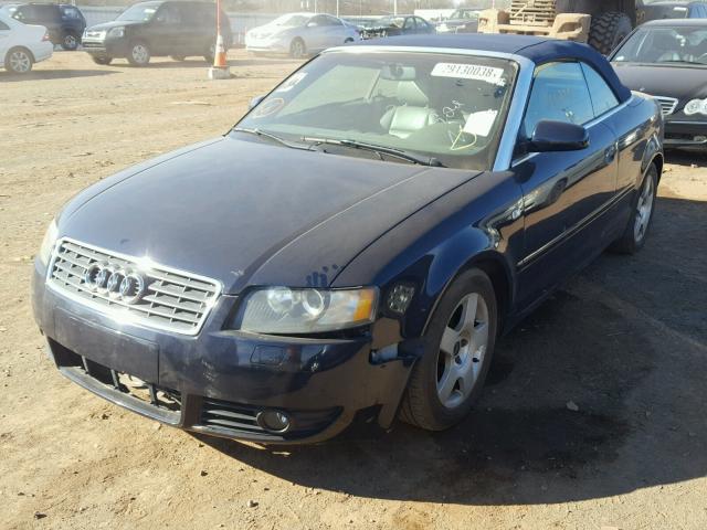 WAUAC48H04K006711 - 2004 AUDI A4 1.8 CAB BLUE photo 2