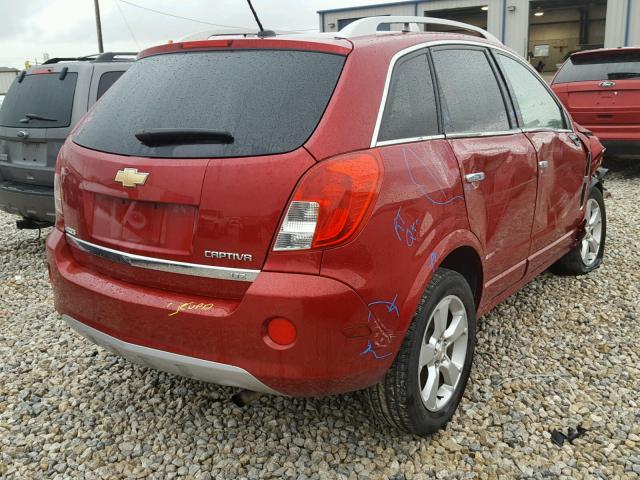 3GNAL4EK3FS502345 - 2015 CHEVROLET CAPTIVA LT RED photo 4