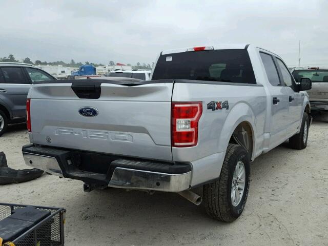 1FTFW1E59JKC23307 - 2018 FORD F150 SUPER SILVER photo 4