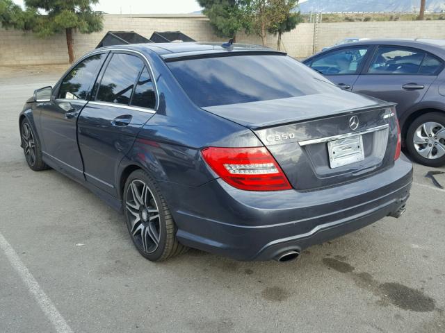 WDDGF5HB9DR260453 - 2013 MERCEDES-BENZ C 350 CHARCOAL photo 3