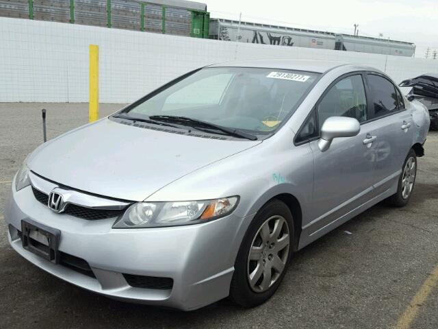 19XFA1F57AE022229 - 2010 HONDA CIVIC LX SILVER photo 2